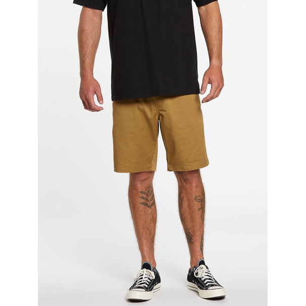 Volcom Frickin Elastic Waist Short 19 / Dark Khaki