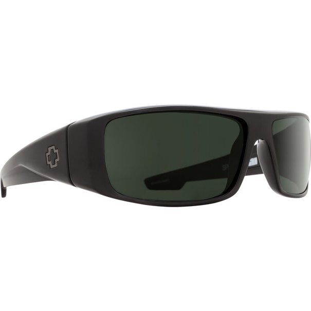 Spy Optics Logan Soft Matte Black With Happy Grey Green Lenses