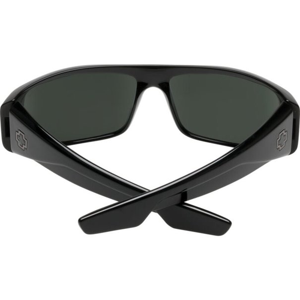 Spy Optics Logan Soft Matte Black With Happy Grey Green Lenses