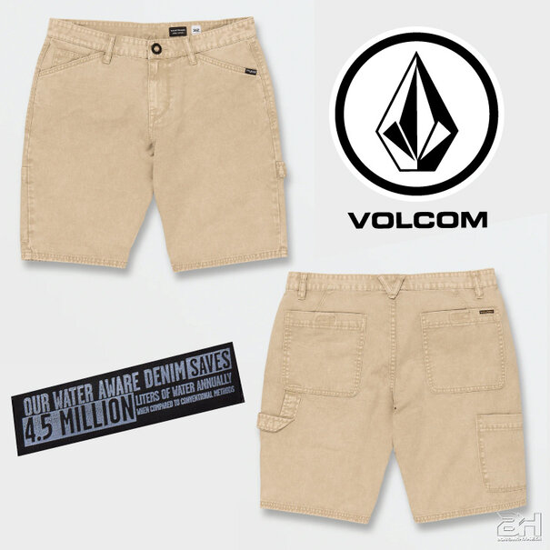 Volcom Kraftsman Denim Shorts / Almond
