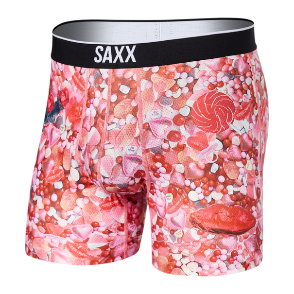 SAXX Underwear Volt Breathable Mesh Boxer Brief / Economy Candy Sweets