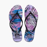 Seaside Print Sandal / Palm Fronds