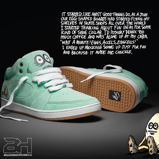 ES Footwear Accel Slim Mid x Egg Cell / Aqua