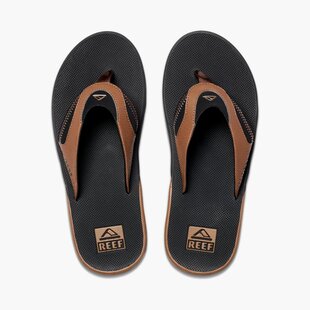 Fanning Sandal / Black And Tan