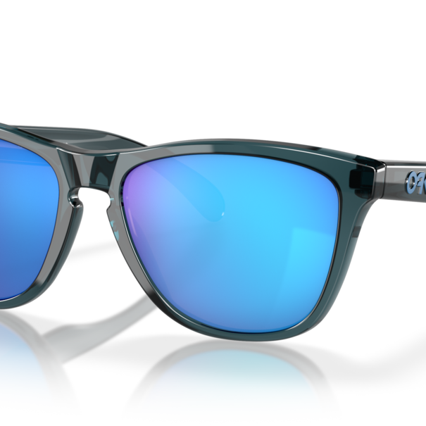 Oakley Frogskins Crystal Black With Prizm Sapphire Polarized Lenses