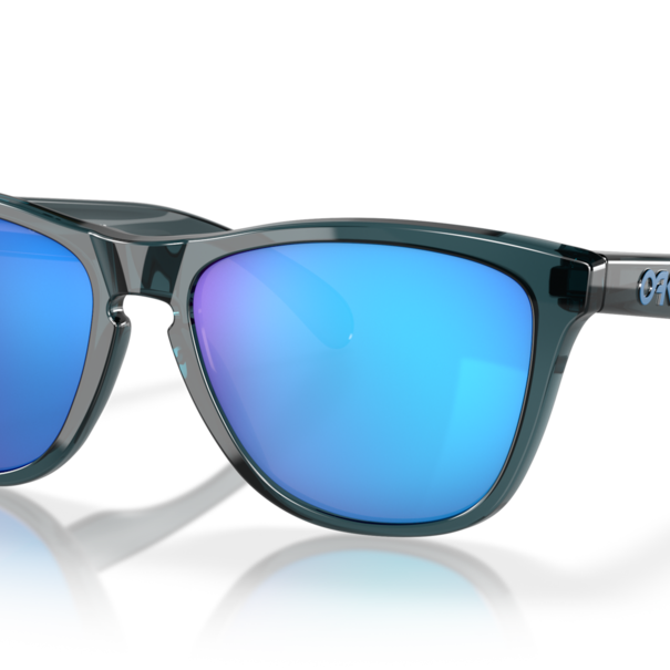 Oakley Sunglasses Frogskins Crystal Black With Prizm Sapphire Polarized Lenses