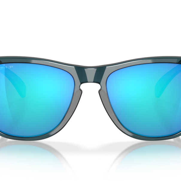 Oakley Frogskins Crystal Black With Prizm Sapphire Polarized Lenses