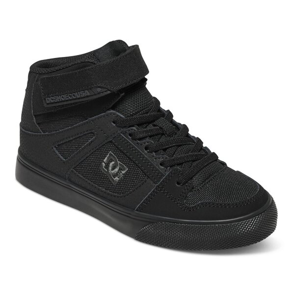 DC Shoes Youth Pure High Top Ev Shoe - Black/Black/Black