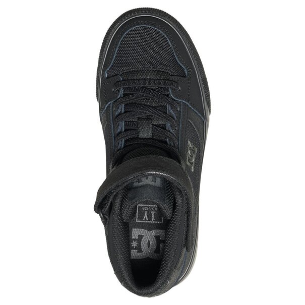 DC Shoes Youth Pure High Top Ev Shoe - Black/Black/Black