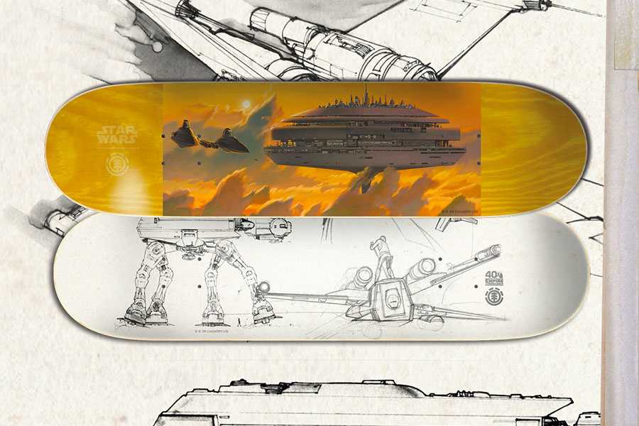 Star Wars X Element 40th Anniversary Skateboard Decks