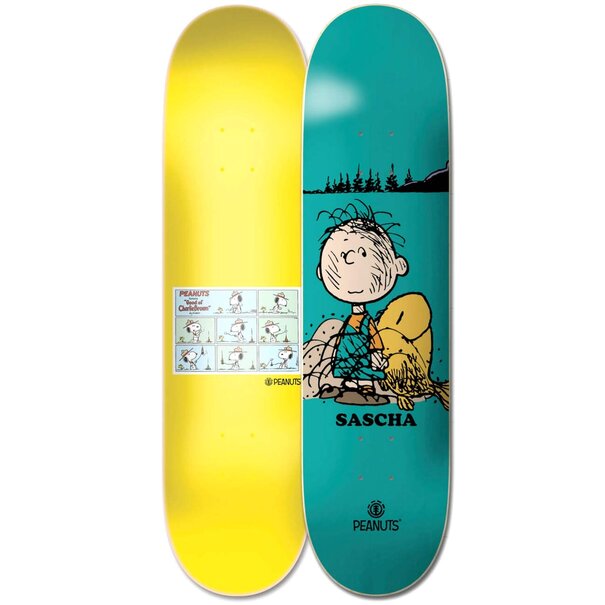 ELEMENT SKATEBOARDS SIGNED Peanuts Pigeon Sascha / Blue 8.5