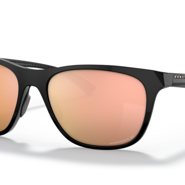 Oakley Sunglasses Leadline Polished Black With Prizm Rose Gold Polarized Lenses