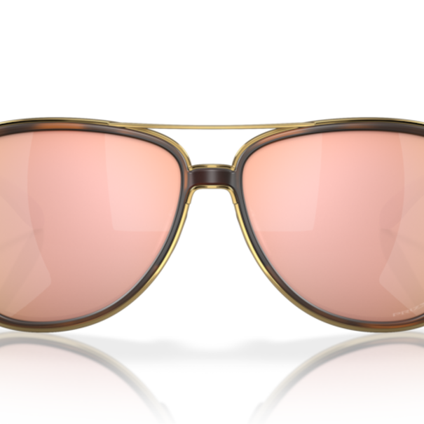 Oakley Sunglasses Split Time Brown Tortoise Gold With Prizm Rose Gold Lenses