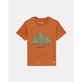 Kids Hug A Tree T-Shirt - toffee heather forest