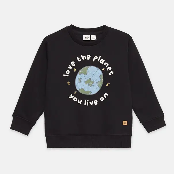 TEN TREE Kids Love the Planet Crew -  meteorite black cloud white