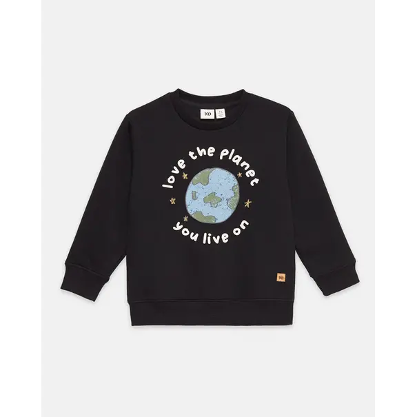 TEN TREE Kids Love the Planet Crew -  meteorite black cloud white