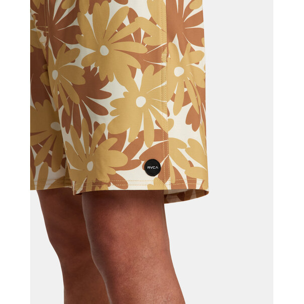 RVCA Va Pigment Print Elastic Short Khaki