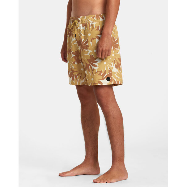 RVCA Va Pigment Print Elastic Short Khaki