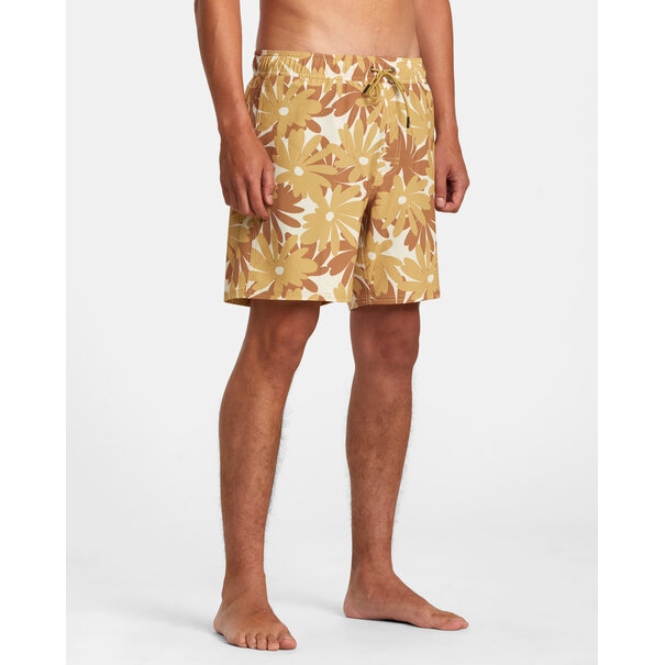 RVCA Va Pigment Print Elastic Short Khaki