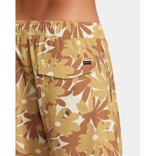 RVCA Va Pigment Print Elastic Short Khaki
