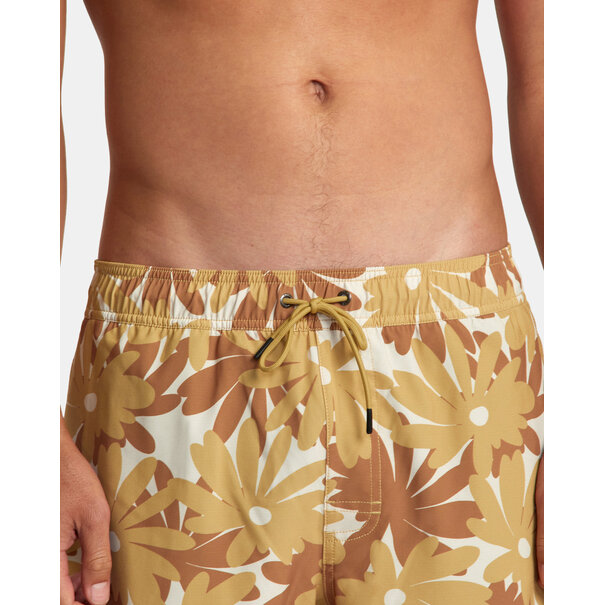 RVCA Va Pigment Print Elastic Short Khaki