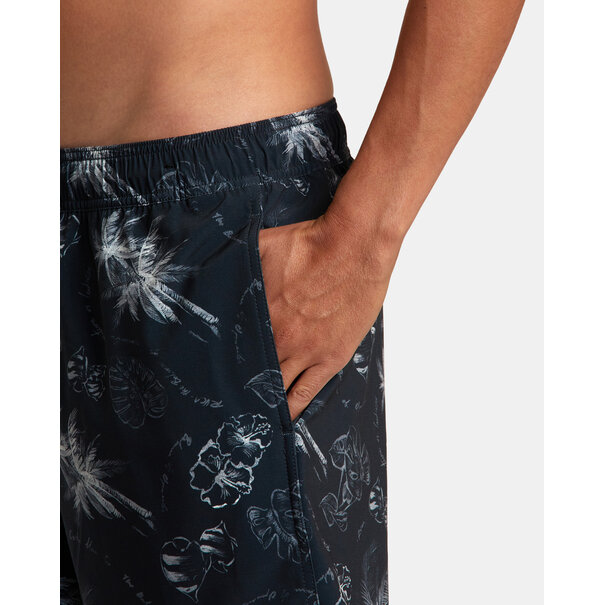 RVCA Va Pigment Print Elastic Short Black