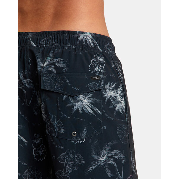 RVCA Va Pigment Print Elastic Short Black