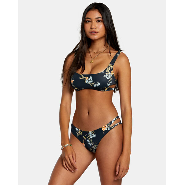RVCA Cut Out Bralette Bikini Top / Bloom