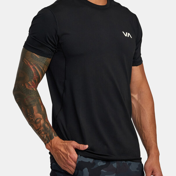 RVCA Sport Vent Short Sleeve Black