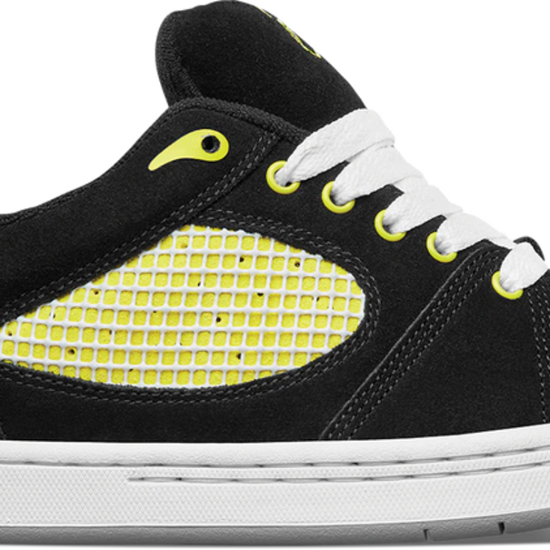 ES Footwear Accel OG x Chomp on Kicks / Black, White and Yellow