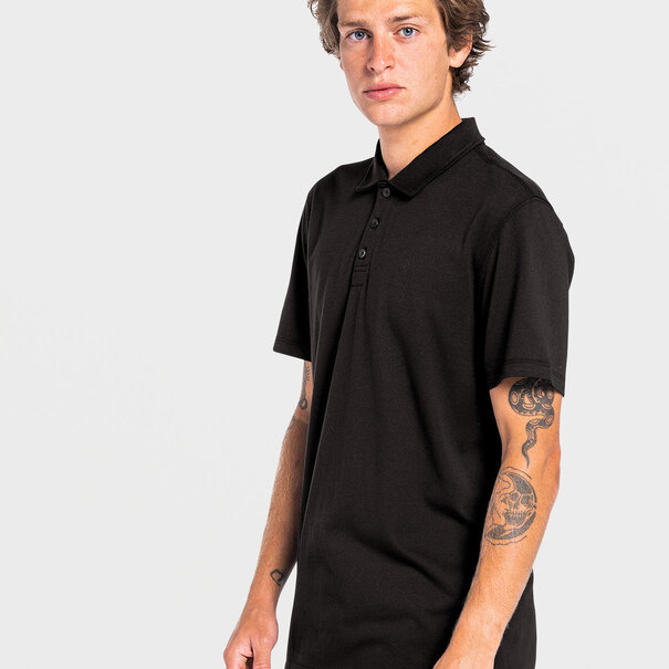 Volcom Hazard Polo Short Sleeve / Black