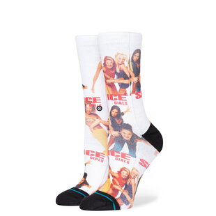 Spice Girls Friendship Never Ends Crew Socks / White