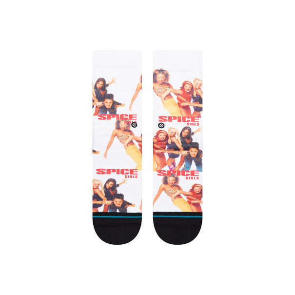 Stance Socks Spice Girls Friendship Never Ends Crew Socks / White