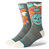 Skelly Nelly Crew Socks / Teal