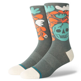 Skelly Nelly Crew Socks / Teal