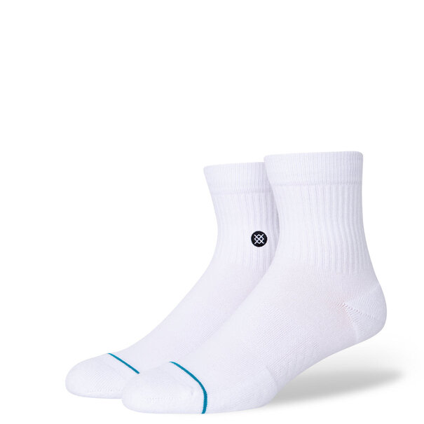Stance Socks Icon Quarter Socks / White