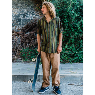 Skate Vitals Simon B Elastic Waist Pant Dusty Brown