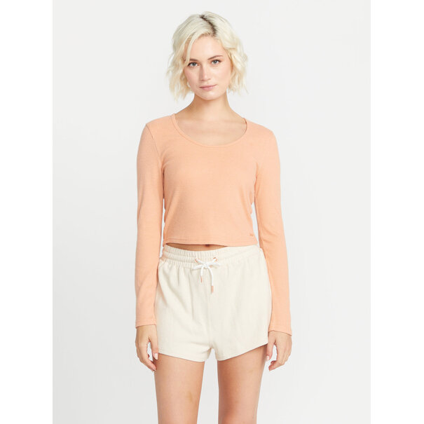 Volcom Lived in Lounge Ribbed Long Sleeve / Clay