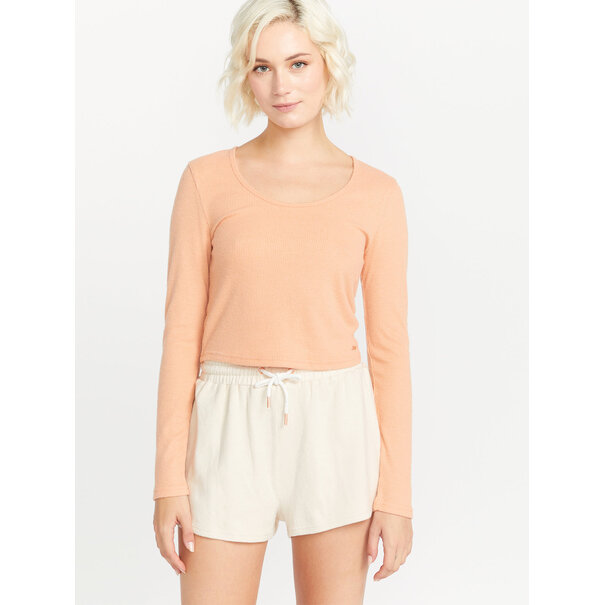 Volcom Lived in Lounge Ribbed Long Sleeve / Clay
