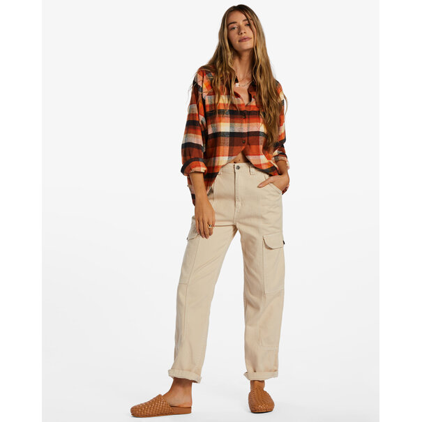 BILLABONG Best Time Long Sleeve Flannel / Mocha