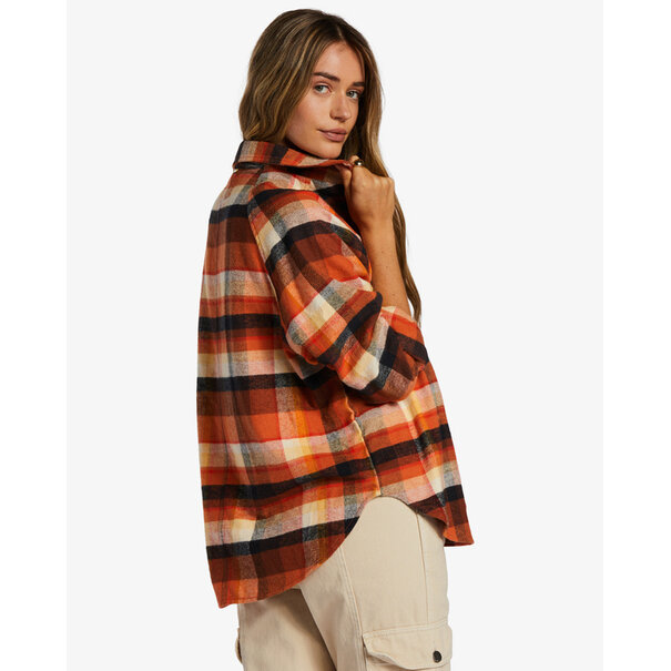 BILLABONG Best Time Long Sleeve Flannel / Mocha