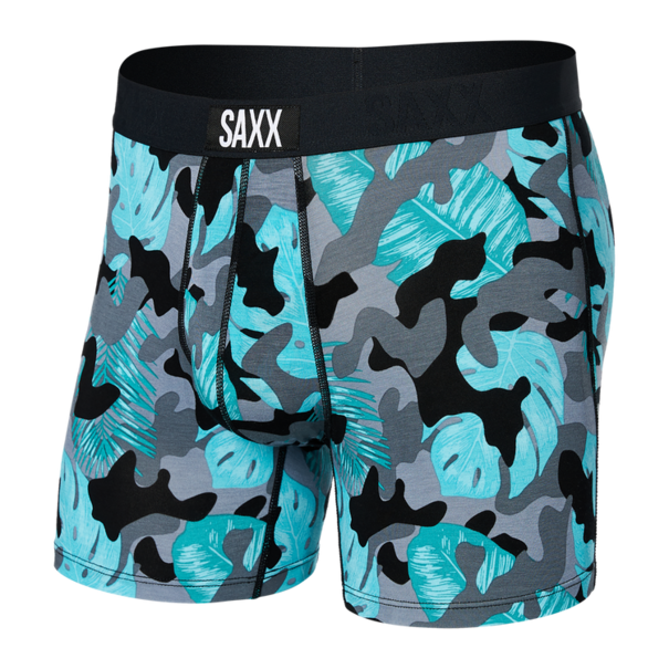SAXX Underwear Vibe Super Soft Boxer Briefs / Island Camo