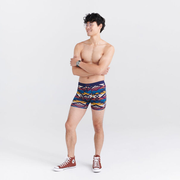 SAXX Underwear Vibe Super Soft Boxer Briefs / Asher Geo Ocean