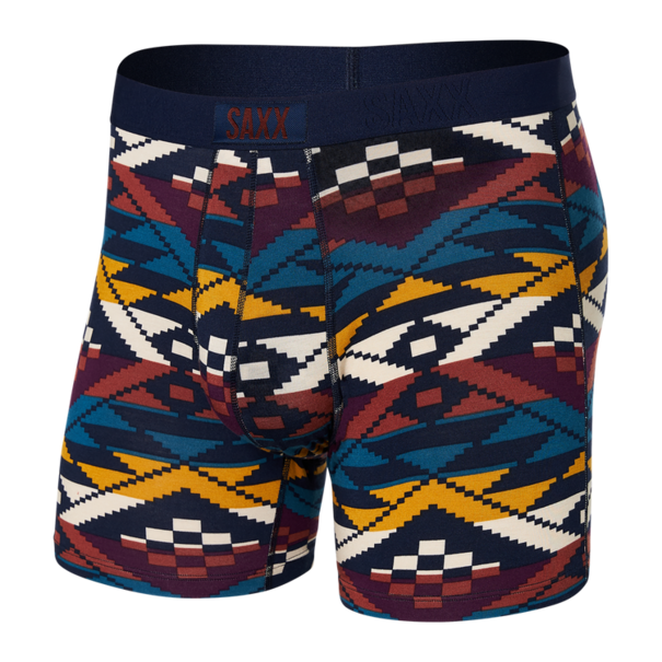 SAXX Underwear Vibe Super Soft Boxer Briefs / Asher Geo Ocean