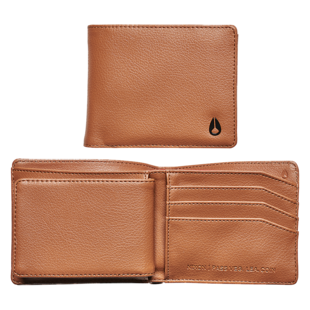 Pass Vegan Leather Coin Wallet / Saddle