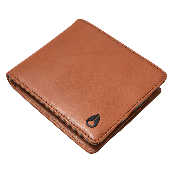 Nixon Pass Leather Coin Wallet / Saddle