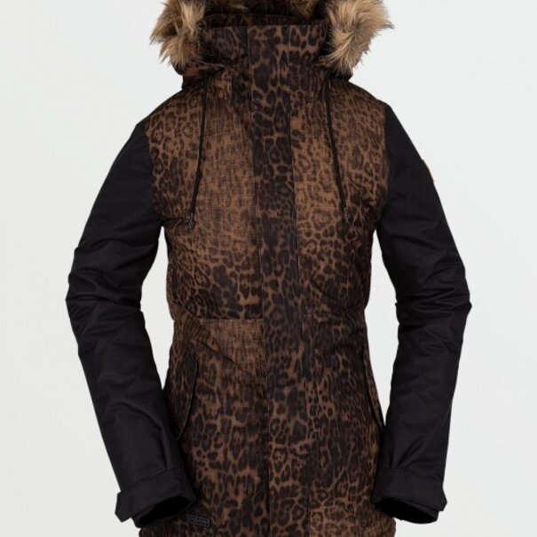 Volcom Women's Fawn Ins  Winter Jacket - Black Combo