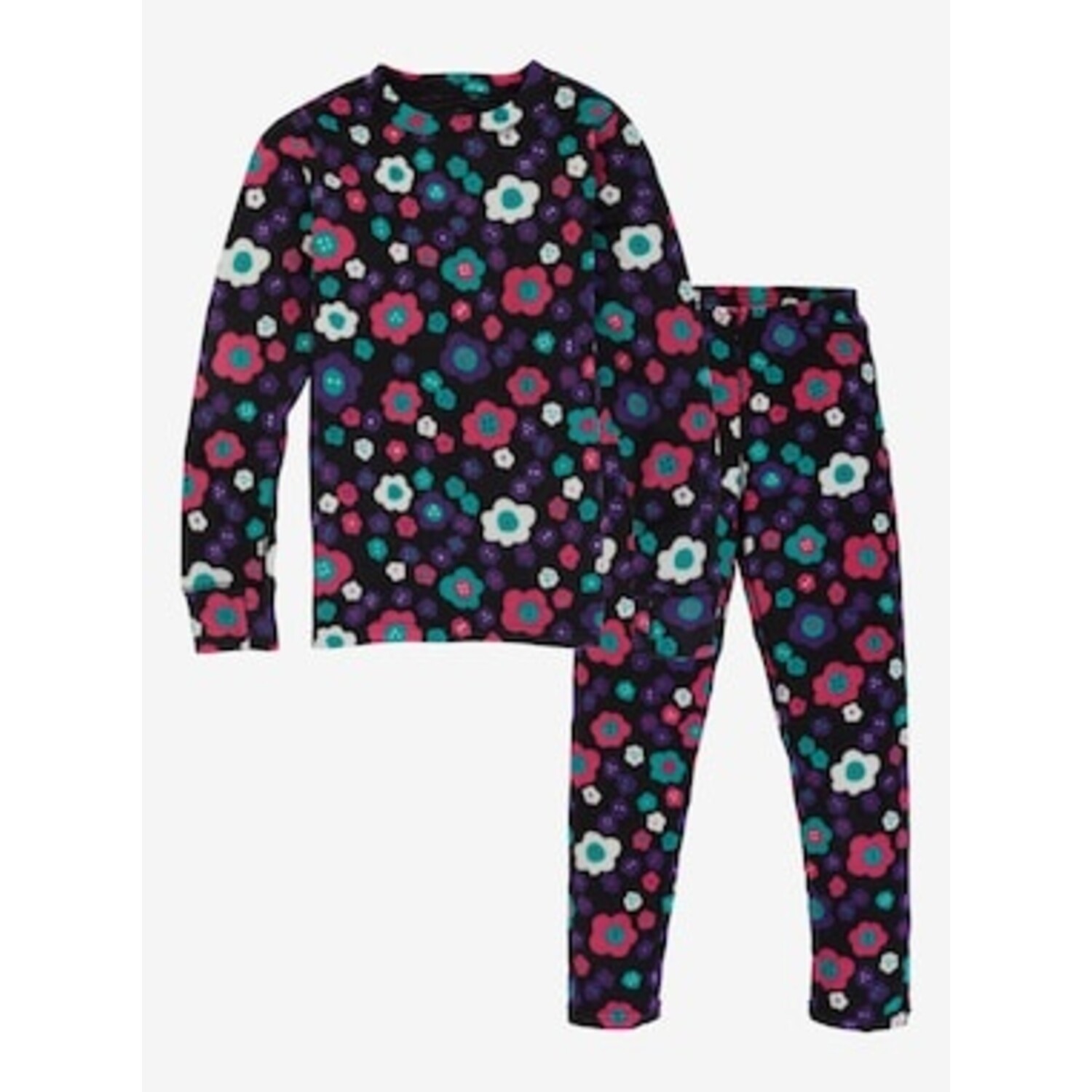 Kids Burton Fleece Base Layer Set FLOWER POWER Medicine Hat