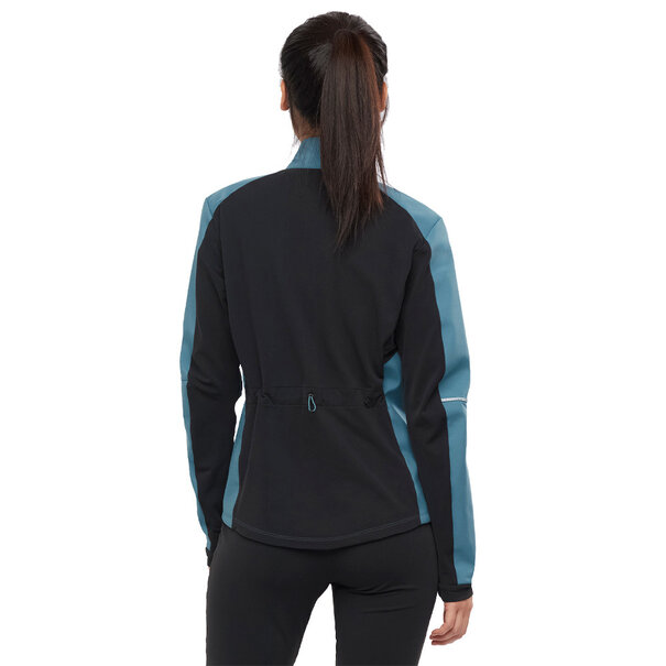 Salomon Salomon Women's Agile Softshell Jacket: Mallard Blue/Black