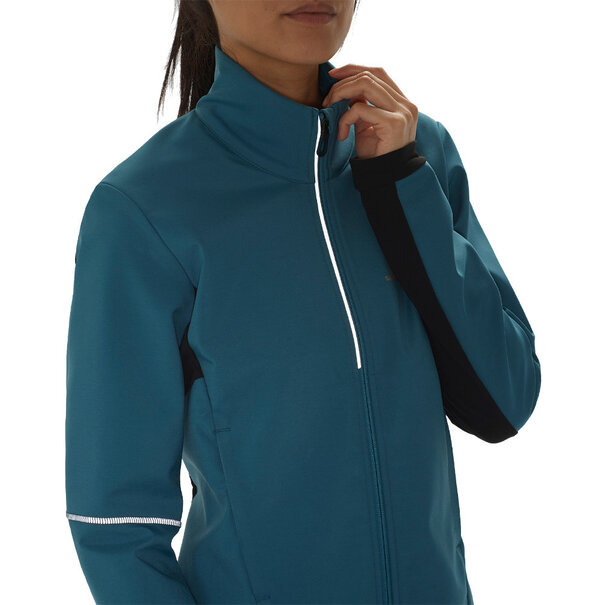 Salomon Salomon Women's Agile Softshell Jacket: Mallard Blue/Black